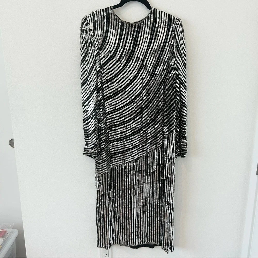 Vintage Judith Ann Creations Sequined Cocktail Dress - Picture 1 of 7